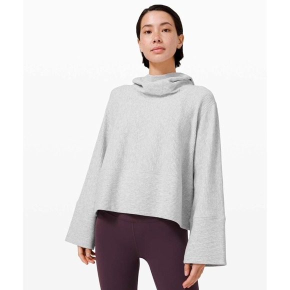 Lululemon Retreat Yourself Hoodie Heathered Core Ultra Light Grey / Nimbus - Picture 3 of 9